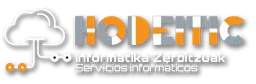 Logotipo de Hodei-tic Informatika Zerbitzuak / Servicios Informaticos