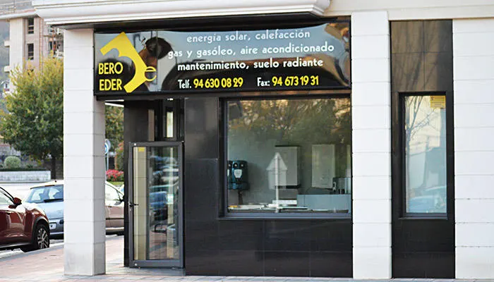 Fachada del local de Bero Eder Instalaciones.