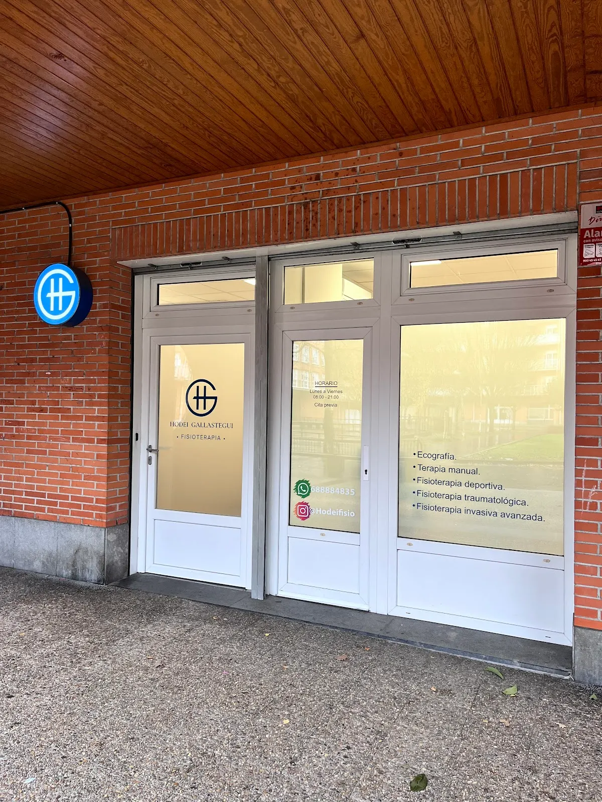 Entrada de Hodei Gallastegui Fisioterapia en Durango