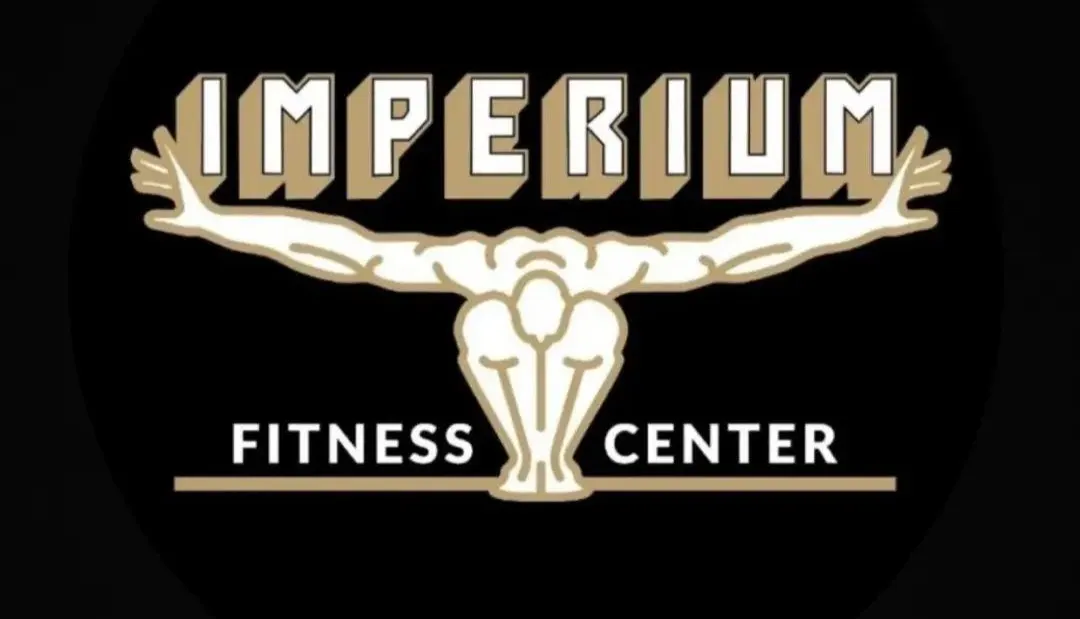 Logotipo de Imperium Fitness Center en una imagen circular.