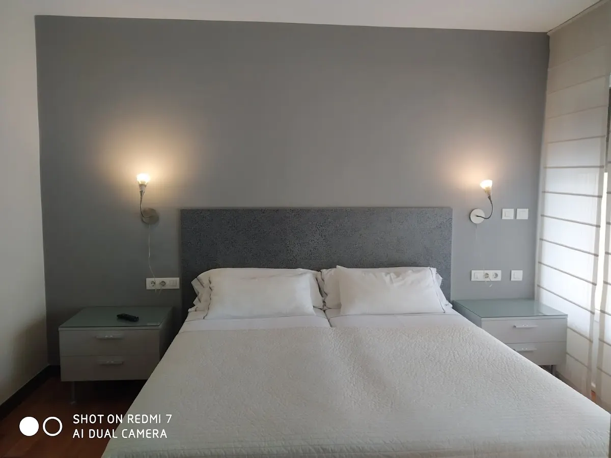 Habitación con cama doble en Juego Bolos Ostatua