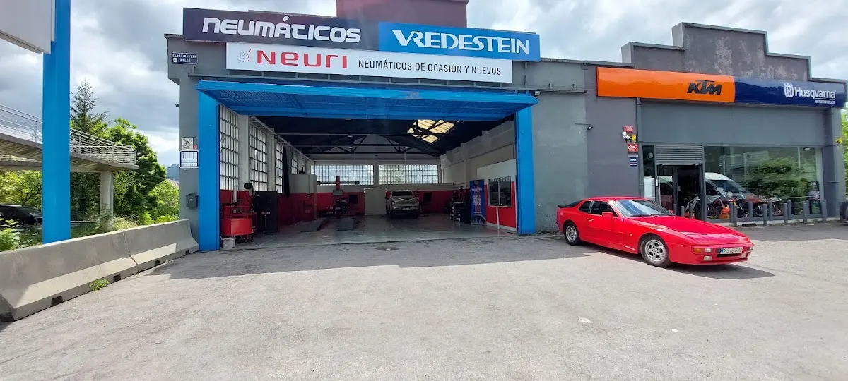 Fachada de Neuri, taller de neumáticos en Abadiño