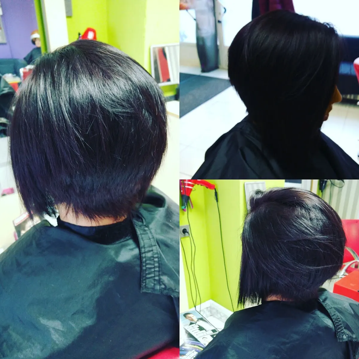 Corte corto oscuro visto desde atrás en New Look