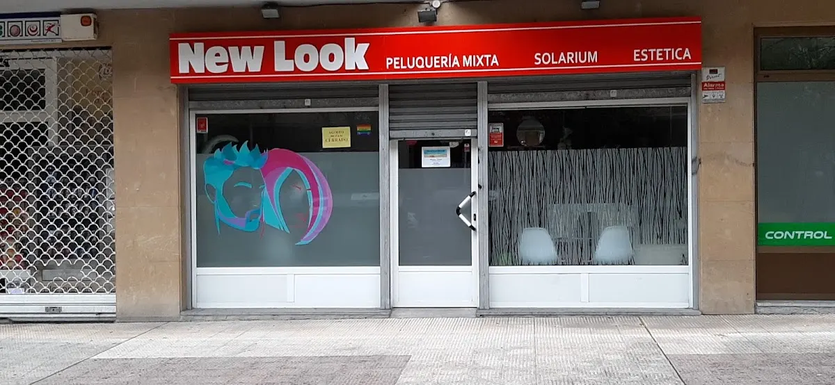 Fachada del salón de peluquería New Look