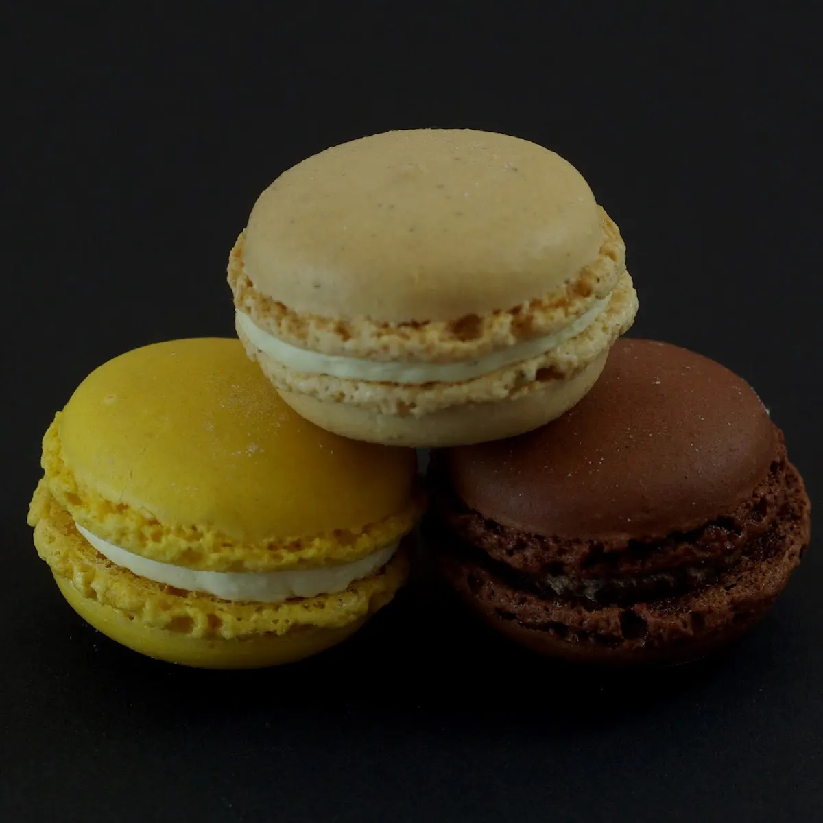 Macarons de varios colores de Panadería Ogi Berri.