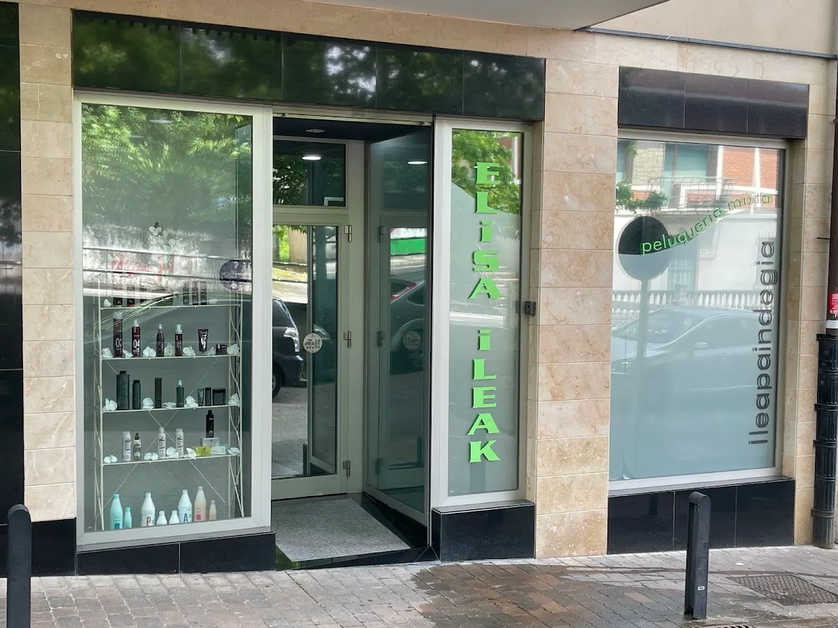 Fachada de Peluquería Elisa Ileak en Zaldibar