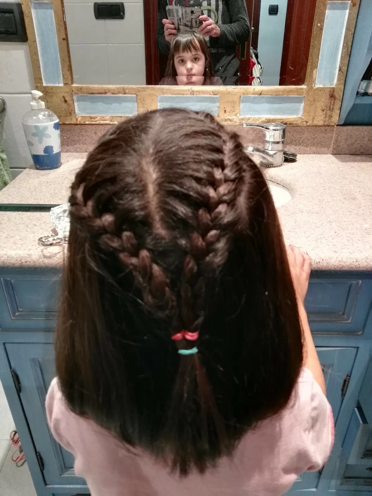 Peinado con trenzas realizado en Peluquería Elisa Ileak