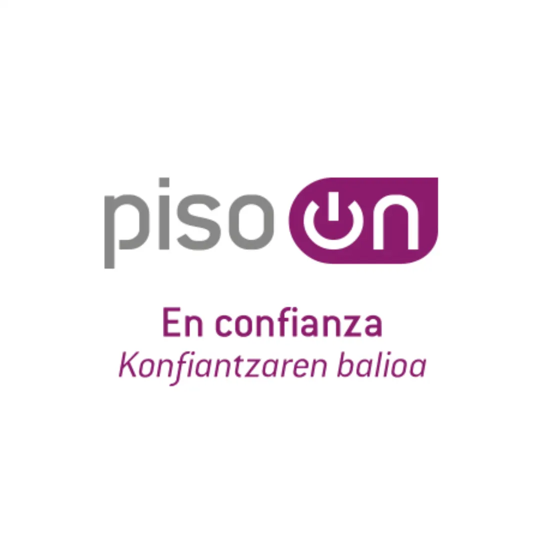 Logotipo de Piso On con el lema «En confianza»