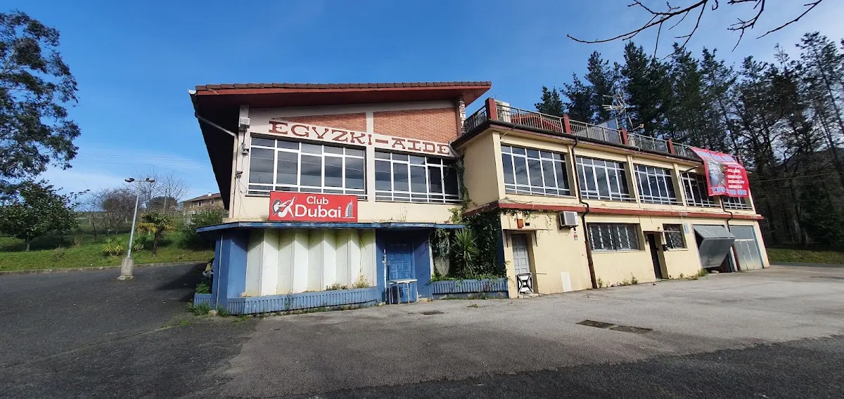 Exterior del edificio del Restaurante Eguzki Alde en Mallabia.