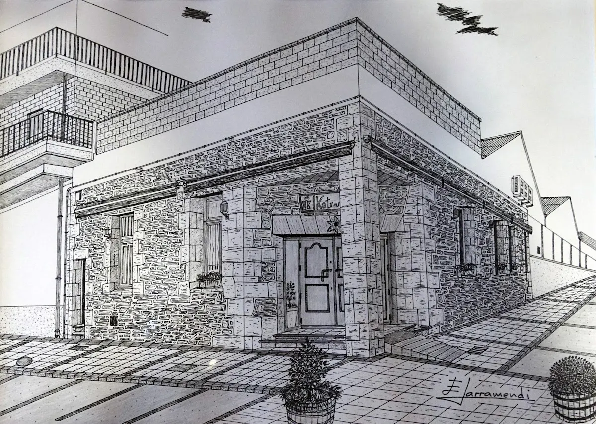Ilustración de la fachada de Restaurante Katxarro